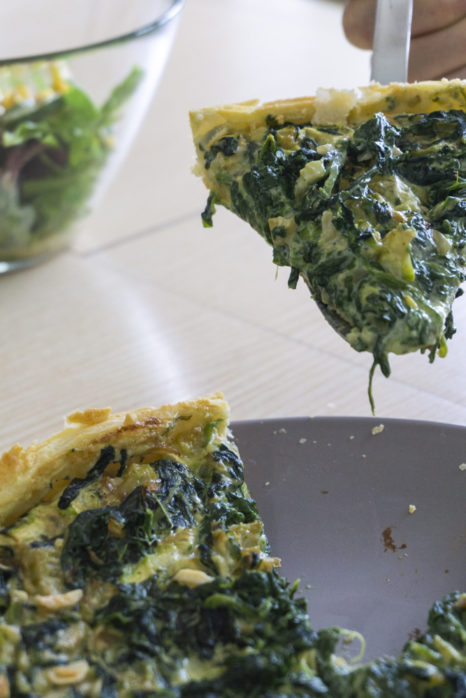 Spinat-Zucchini-Quiche